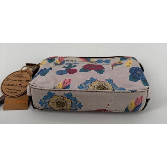 Catchfly Studio Essentials Pouch With Wristlet Strap Floral & Cactus Print New - Picture 2 of 8